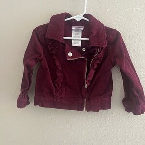 Blueberi Boulevard Maroon Corduroy Kids Jacket